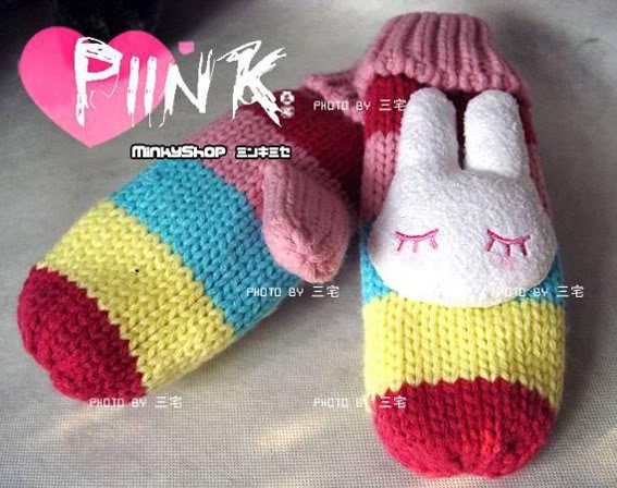Adorable Bunny/Rabbit Gloves Mittens